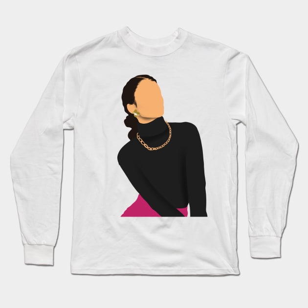 A Different World Whitley Gilbert Fan Art Long Sleeve T-Shirt by tayelectronica